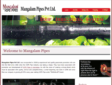 Tablet Screenshot of mangalampipes.com